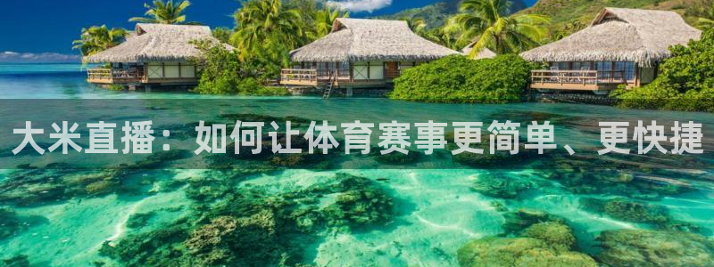 大米直播：如何让体育赛事更简单、更快捷