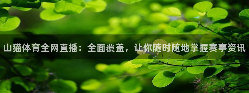 山猫体育全网直播：全面覆盖，让你随时随地掌握赛事资讯